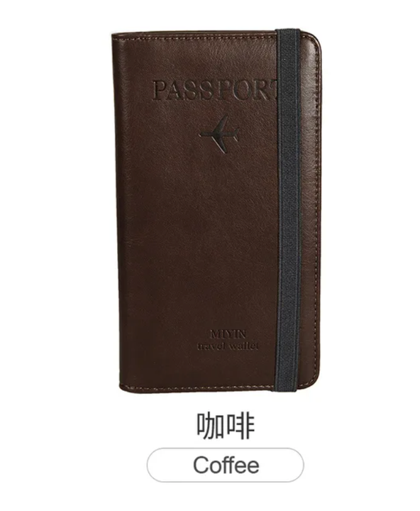 Secure Travels Leather Passport Case